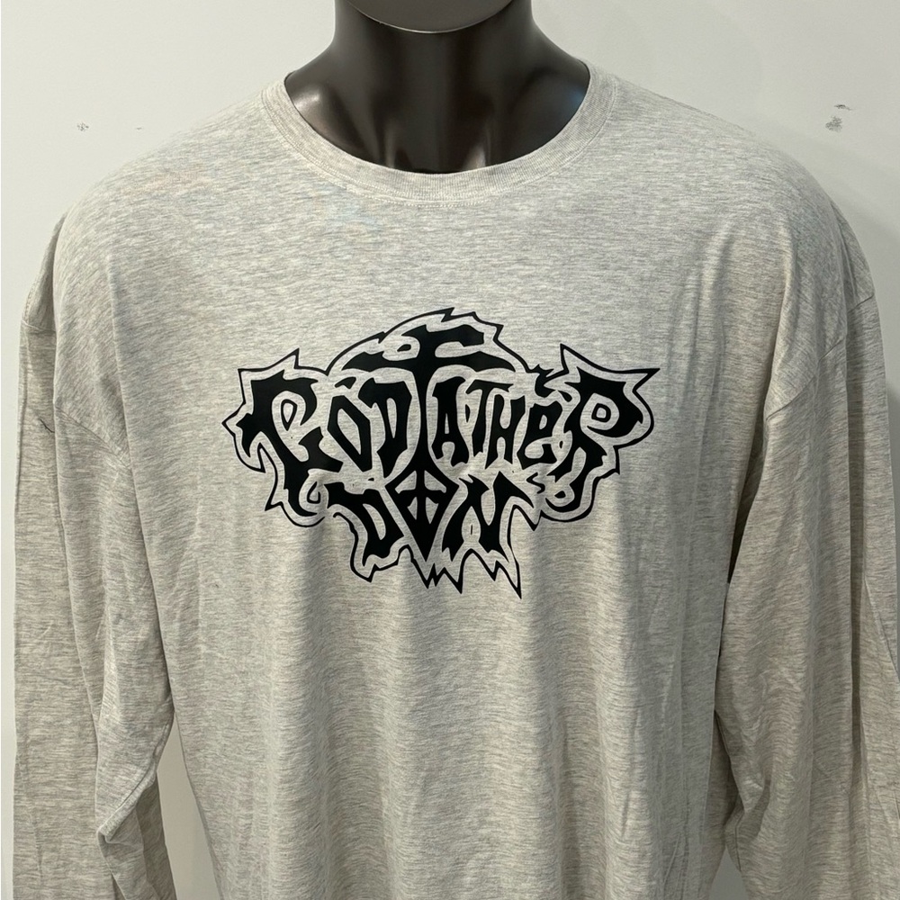 GODFATHER DON HIP HOP LONG SLEEVE T-SHIRT NEVER RELEASED PROMO 1 OF 1 OATMEAL 2X
